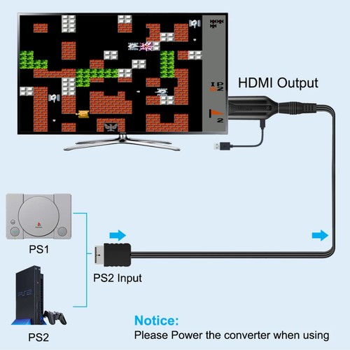 Ps2 hdmi adapter audio - to,